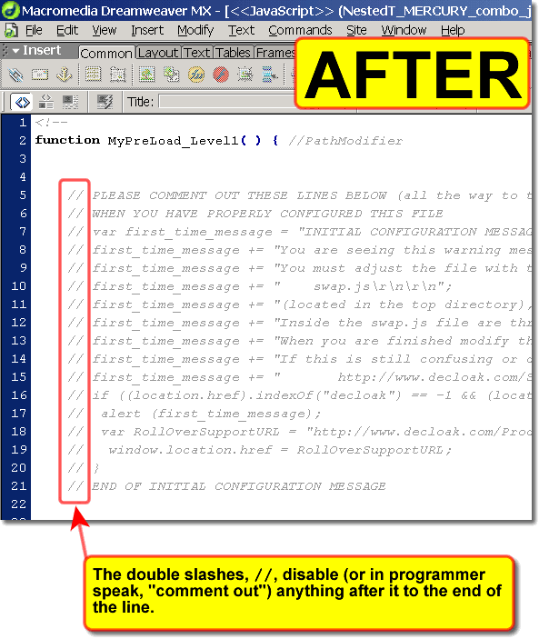 AFTER: swap.js file has been commented out