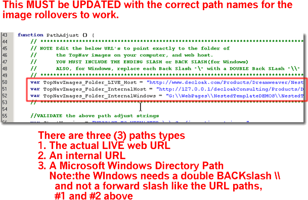 Update URL Path and Windows Path Name